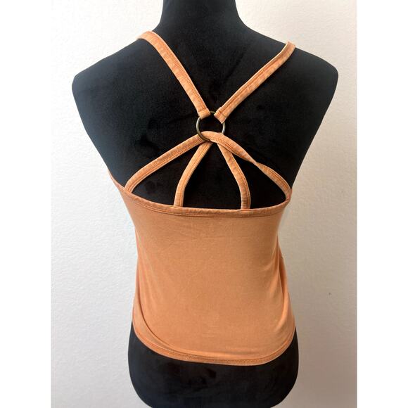 Free People Movement Strappy Tank Top - Brown & Pink, Small - Picture 4 of 7